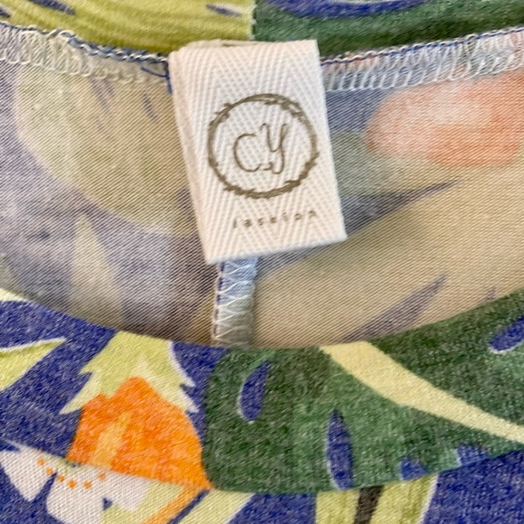 INDIGO FLORAL ROUND NECK WITH SELF TIE TOP , NEW! - Picture 16 of 16